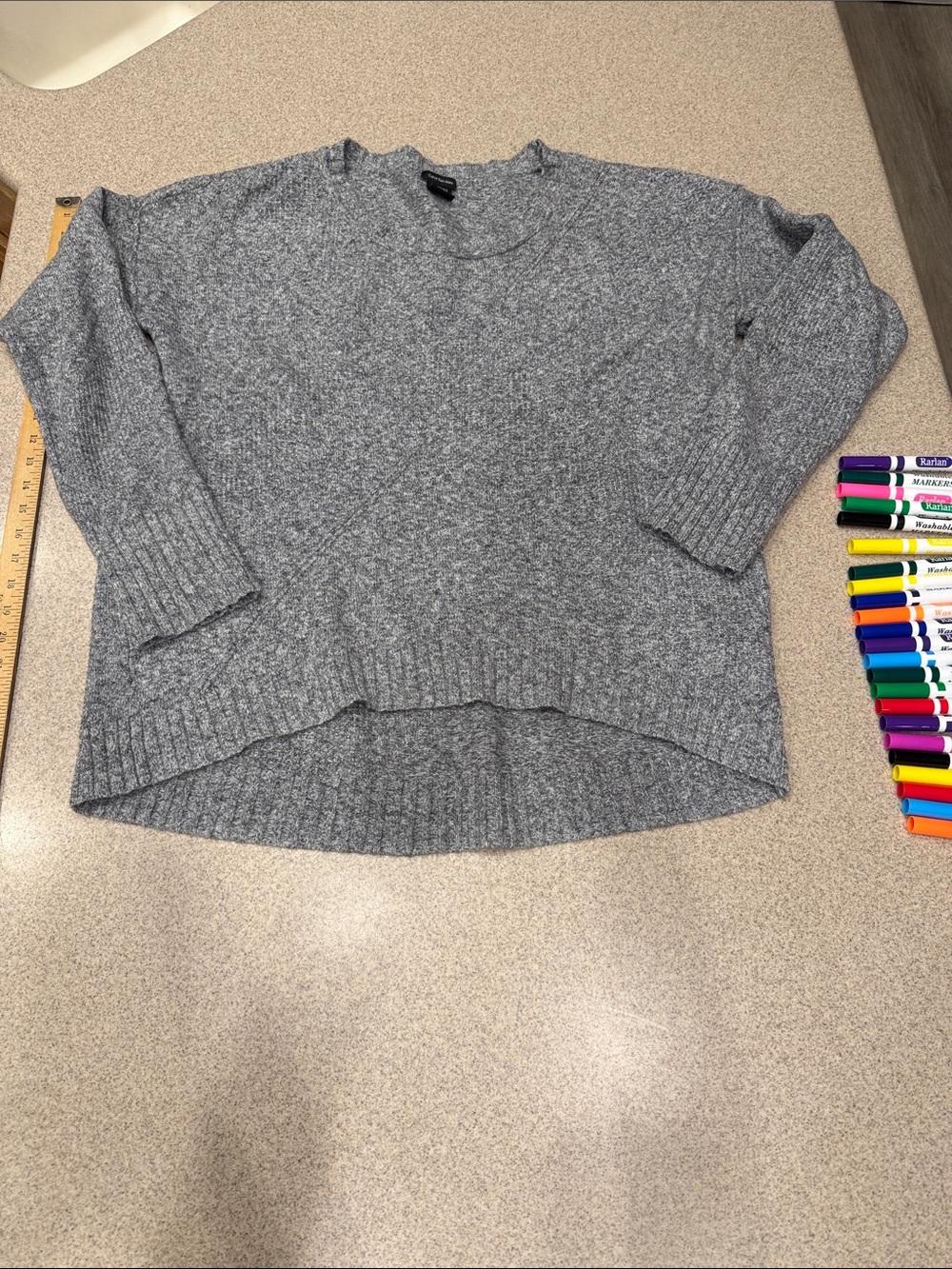 Calvin Klein Jeans Heather Gray Crewneck Sweater XXL